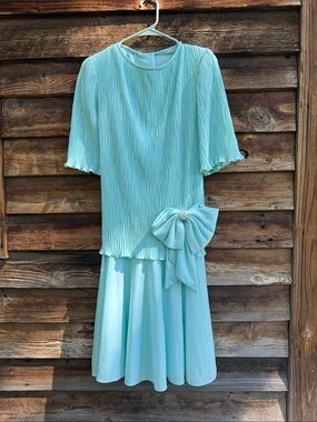 After dark vintage dress with shoulder pads